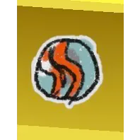 Bee Swarm Simulator Orange Swirl Marble Sticker