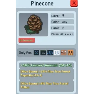Bee Swarm Simulator Pine Cone Beequip