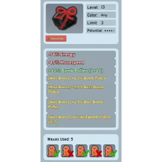 Bee Swarm Simulator Lump of Coal waxxed