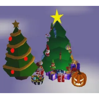 Adopt Me Christmas Tree 2018 + 2019, 2018 Candy Bowl, 2018 Jackolantern Furniture Item