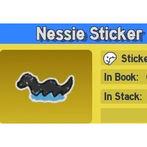 Bee Swarm Simulator Nessie Sticker