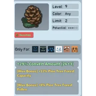 Bee Swarm Simulator Pine Cone Beequip