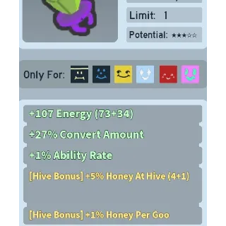 Bee Swarm Simulator Candy Ring 5% Honey at hive fully waxxed