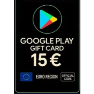 €15.00 EUR Google Play Europe