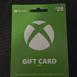 $25.00 Xbox Gift Card