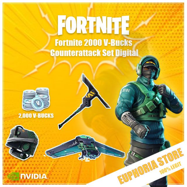 Fortnite 2000 V-Bucks + Counterattack Set | PC | XBOX | PS4 - Steam ...