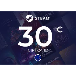 30.00 STEAM GIFT CARD EUR Key - EU ⚡️ [𝐅𝐀𝐒𝐓 𝐃𝐄𝐋𝐈𝐕𝐄𝐑𝐘] ⚡️