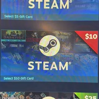 $10 Steam Gift Card