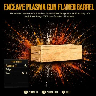 Enclave Plasma Gun Flamer Barrel