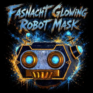 Glowing Robot Mask
