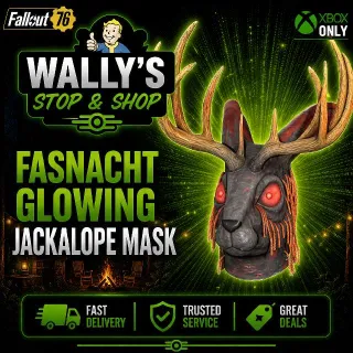 Glowing Jackalope Mask