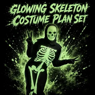 Glowing Skeleton Costume