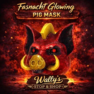 Glowing Pig Mask