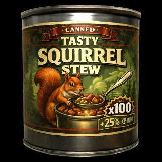 100 Canned Tasty Squirrel Stew