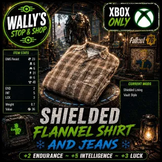 Shielded Flannel Shirt And Jeans