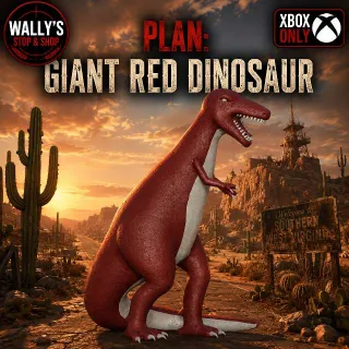 Giant Red Dinosaur
