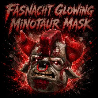 Glowing Minotaur Mask