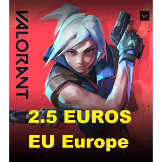 Valorant 2.5 EUR | EU 2.5 euros Valorant