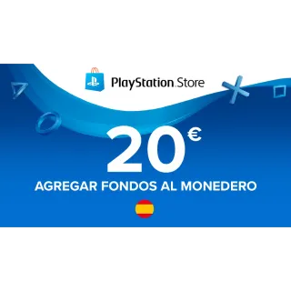 €20.00 EUR PlayStation Store PSN España psn spain euros psn 20 euros psn store spain FAST