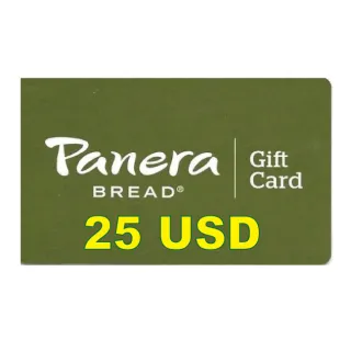 25 USD GIFT CARD PANERA panera bread 25 gift card