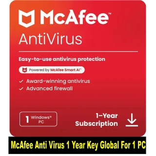 McAfee Anti Virus 1 Year Key Global For 1 PC ASAP 12 months subcription ❤️STOCKEABLE! ❤️