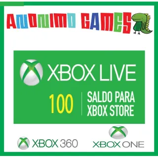 $100.00 USD Xbox Gift Card