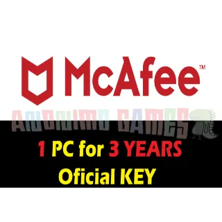 McAfee Total Protection 1 PC 3 Year Original KEY Antivirus Antipishing AntiFraud