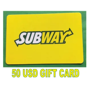 Subway E-giftcard 50$ Subway gift card 50 USD OFFER!