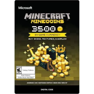 Minecraft 3500 Minecoins Global Key