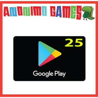 $25.00 USD Google Play US ONLY RESIDENTS OF EEUU ONLY 25 usd google PLAY