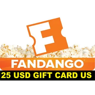 $25.00 USD Other Fandango Gift Card $25