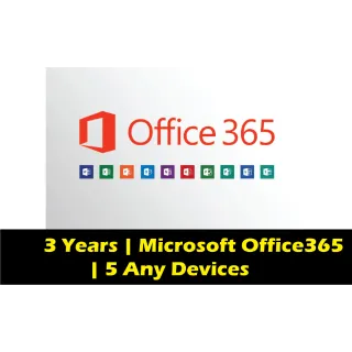 3 Years | Microsoft Office365 | 5 Any Devices OFFER!!