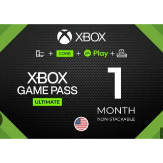 Xbox Game Pass 1-month ASAP MONDAY TO SUNDAY THX!