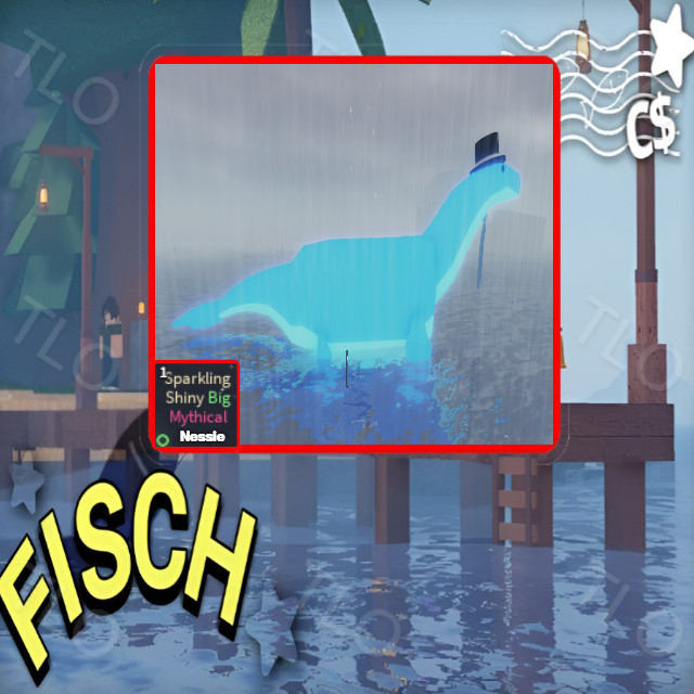 SPARKLING SHINY BIG MYTHICAL NESSIE | FISCH - Other Game Item - Gameflip