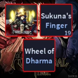 GODLY SUKUNA + 19X SUKUNA FINGER + WHEEL OF DHARMA | A UNIVERSAL TIME (AUT) 