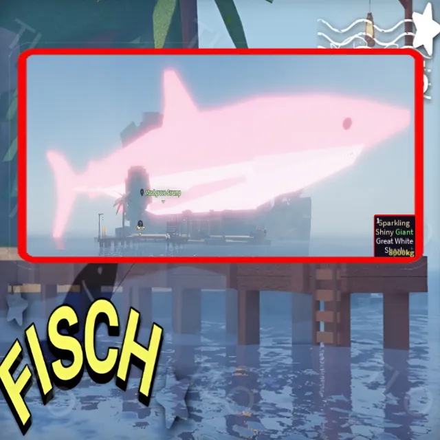 SPARKLING SHINY GIANT GREAT WHITE SHARK | FISCH - Other Game Items