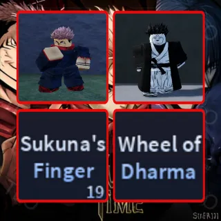 SUKUNA + THE STRONGEST IN HISTORY (SKIN) + 19 SUKUNA FINGERS + WHEEL OF DHARMA | AUT