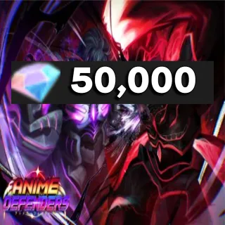 50,000 gems | anime defenders