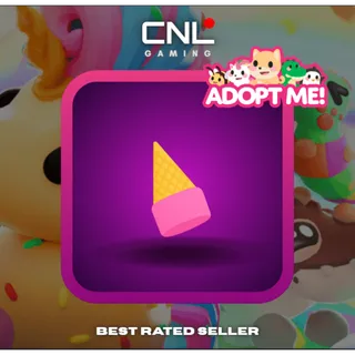 1x Ice Cream Cone Hat - Normal [Adopt Me]