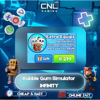 Bubble Gum Simulator INFINITY > Extra Equips [299R] 