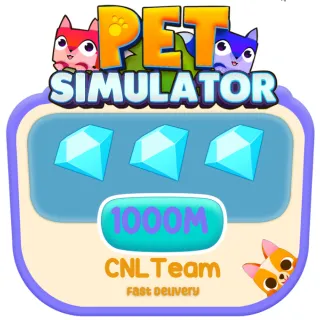 Pet Simulator 99 > 1000M - 1B Gems 