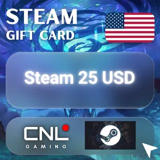 🎮 Steam Wallet Code – $25 |100% Legit