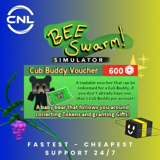 Cub Buddy Voucher - Bee Swarm Simulator