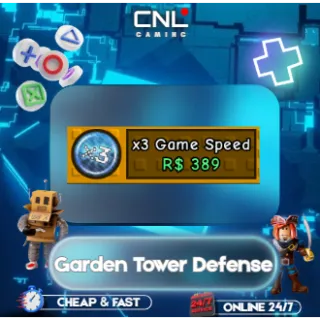 Garden Tower Defense > x3 Game Speed