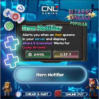Bizarre Lineage > Item Notifier > 2248R
