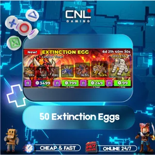 50 Extinction Eggs [3499R] - SAE