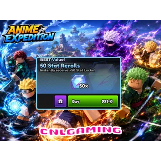 Anime Expeditions | 50 Stat Reroll | 999R