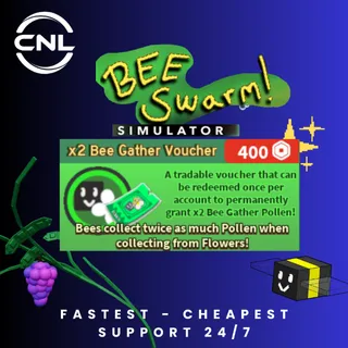 x2 Bee Gather Voucher - Bee Swarm Simulator