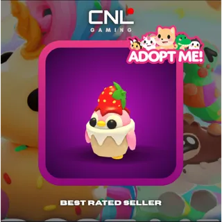 1x Strawberry Penguin - Normal [Adopt Me]