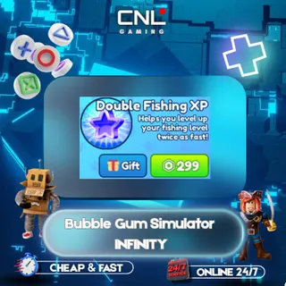 Bubble Gum Simulator INFINITY > Double Fishing XP [279R] 